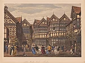 Little Mereton Hall, Cheshire by Joseph Nash