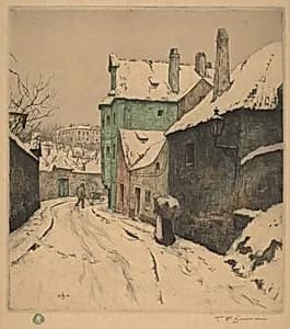Little Street in Prague by T. Frantisek Simon