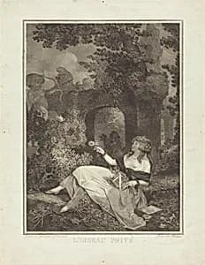 L'Oiseau prive by Philibert-Louis Debucourt