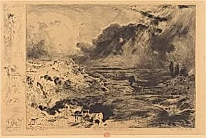 L'Orage (The Storm) by Félix-Hilaire Buhot
