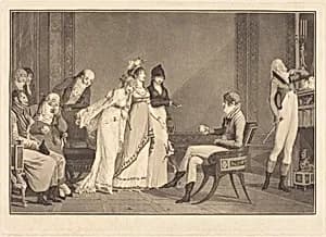 L'Orange, ou le moderne Jugement de Paris by Philibert-Louis Debucourt