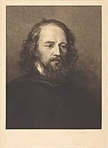 Lord Tennyson, No. 2 by Frank Short, after George Frederic Watts
