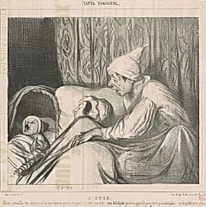 L'ouie by Honoré Daumier