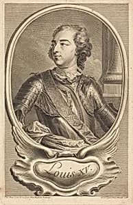 Louis XV by Jean Daullé after Jean-Baptiste Lemoyne II