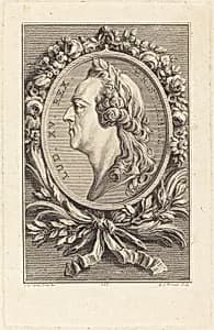 Louis XV by Benoît-Louis Prévost after Charles-Nicolas Cochin II
