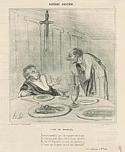 L'épée de Damoclès by Honoré Daumier