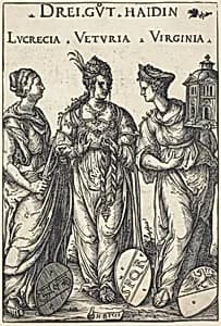 Lucretia, Veturia and Virginia by Hans Burgkmair I