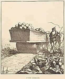 L'unité allemande by Honoré Daumier