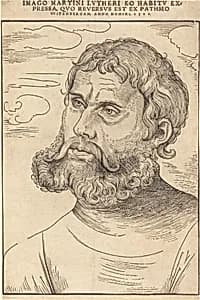 Luther as 'Junker Jorg' by Lucas Cranach the Elder