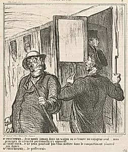 M. Prud'homme: Je ne monte jamais ... by Honoré Daumier