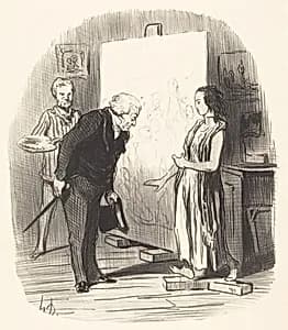 Madame, j'ai bien l'honneur! by Honoré Daumier