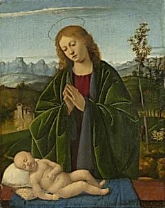 Madonna Adoring the Child by Marco Basaiti
