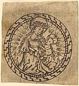 Madonna and Child by Attributed to Master with the Flower Borders
