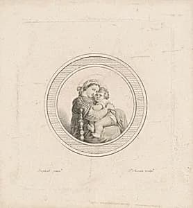 Portrait of Charles B. J. Févret de Saint-Mémin, after Raphael