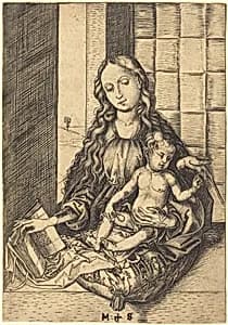 Madonna with a Parrot by Martin Schongauer