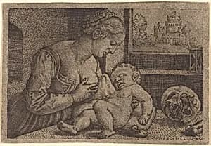 Madonna with Skull by Barthel Beham