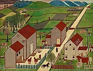 Mahantango Valley Farm by American 19th Century