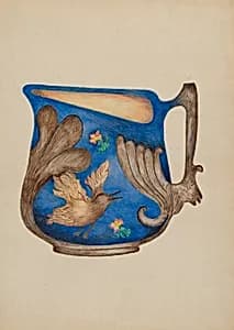 Majolica Pitcher by Della Button