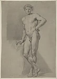 Male Nude Study by Anton Raphael Mengs