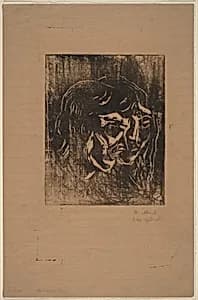 Man and Woman by Edvard Munch