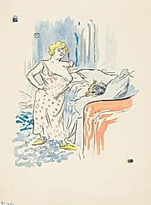 Man and Woman by Henri de Toulouse-Lautrec