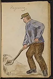 Man Digging by Max Beckmann