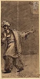 Man in Oriental Costume by Robert Walter Weir