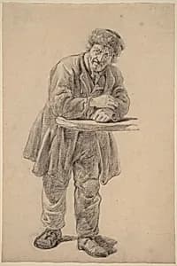 Man Leaning on a Counter