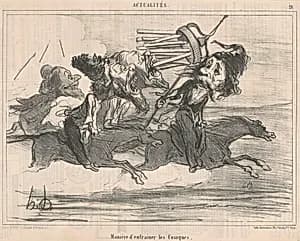 Maniére d'entrainer les cosaques by Honoré Daumier