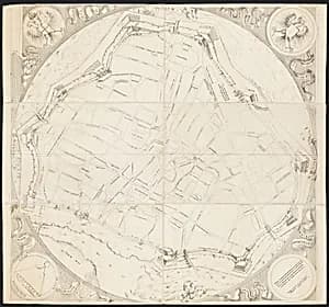 Map of Vienna by Augustin Hirschvogel