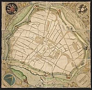 Map of Vienna by Augustin Hirschvogel