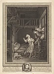 Marchez tout doux, parlez tout bas by Pierre-Philippe Choffard after Pierre-Antoine Baudouin