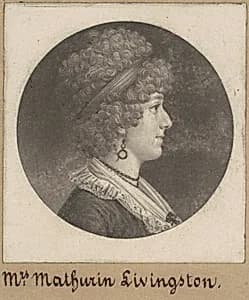 Margaret Lewis Livingston by Charles B. J. Févret de Saint-Mémin