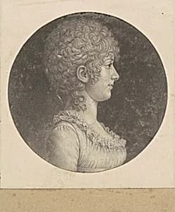 Margaret Polk by Charles B. J. Févret de Saint-Mémin