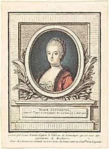 Marie-Antoinette, Dauphine by Louis-Marin Bonnet after Joseph Kranzinger