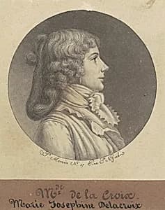Marie Josephine Delacroix by Charles B. J. Févret de Saint-Mémin