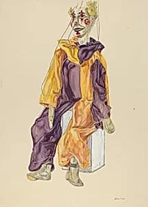 Marionette Clown by Lillian Stahl