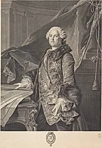 Marquis de Marigny by Johann Georg Wille after Louis Tocqué