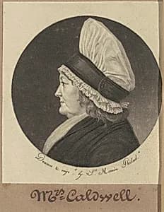 Martha Round Caldwell by Charles B. J. Févret de Saint-Mémin
