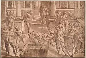 Martyrdom of Saint Lawrence by Italian 16th Century, after Luca Cambiaso