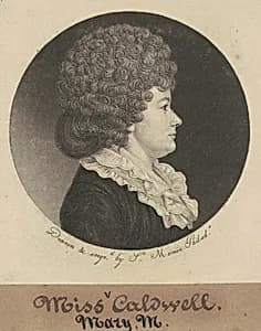 Mary M. Caldwell by Charles B. J. Févret de Saint-Mémin