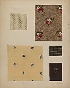 Materials from Patchwork Bedspread by Frances Lichten