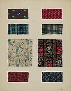 Materials from Patchwork Bedspread by Frances Lichten