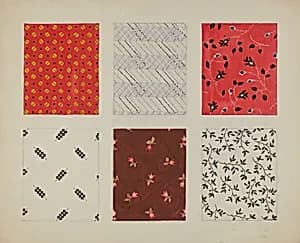 Materials from Quilt by Dorothy Posten