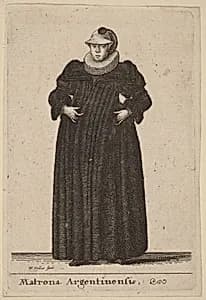 Matrona Argentinensis by Wenceslaus Hollar