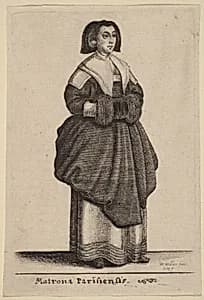 Matrona Parisiensis by Wenceslaus Hollar