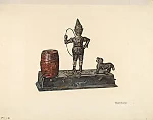 Mechanical Bank: Jumping Dog