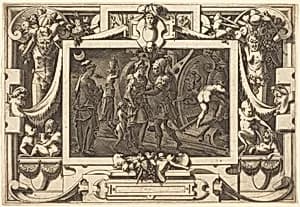 Medea Embarks with Jason by René Boyvin after Leonard Thiry