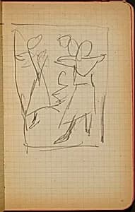Mehrfigurige Kompositionsskizze (Figural Composition) [p. 41] by Max Beckmann