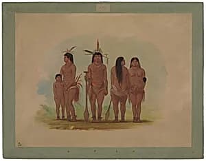 Members of the Payaguas Tribe by George Catlin
